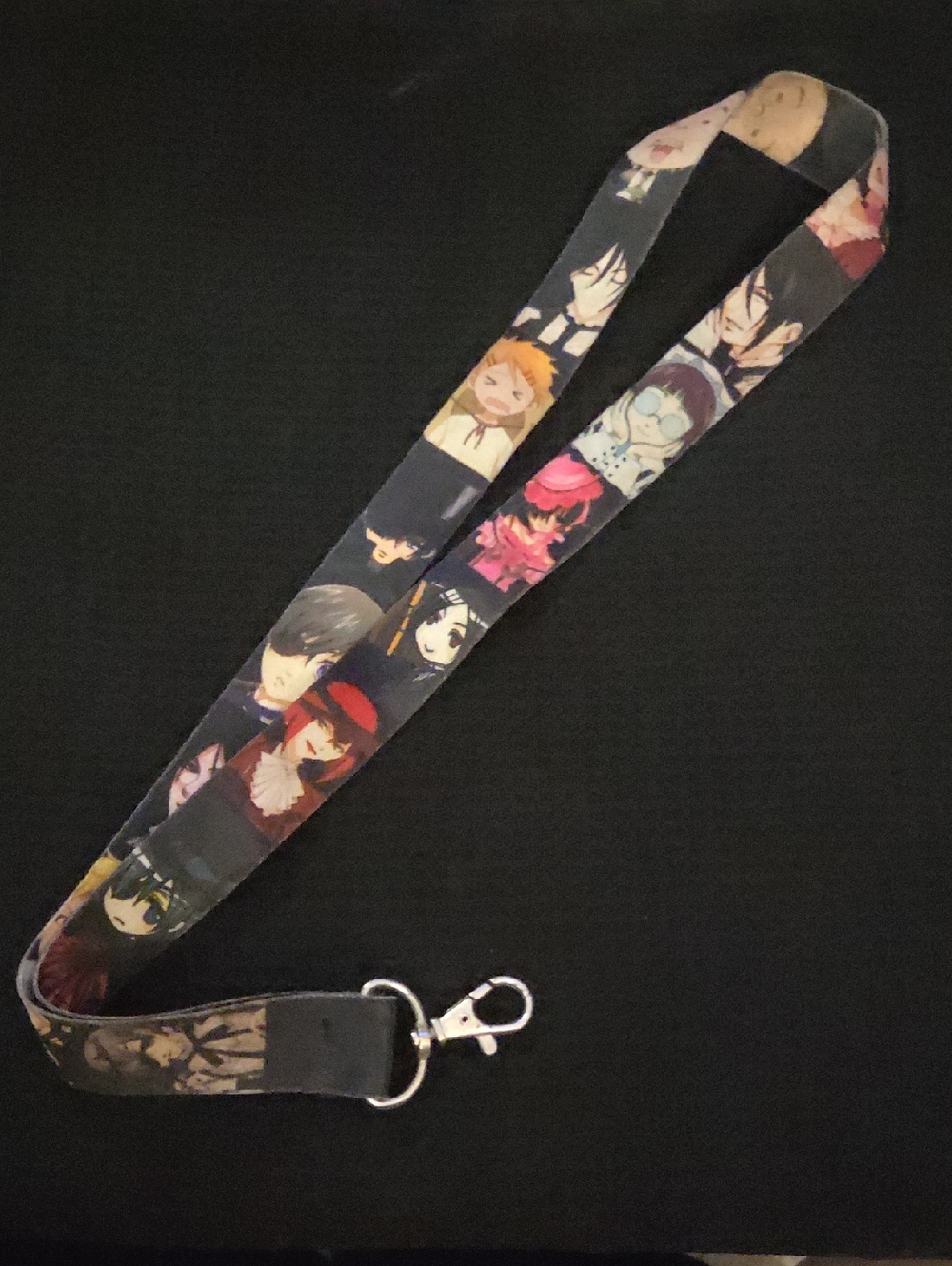 "Black Butler" Lanyard in Black